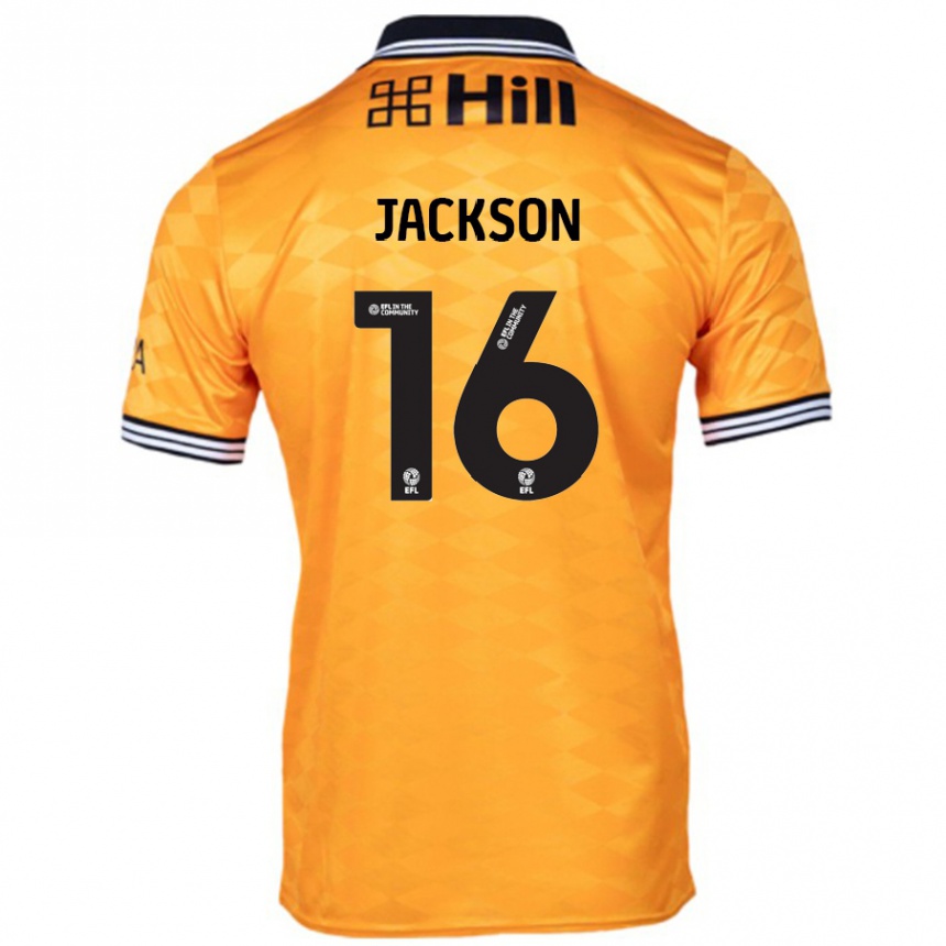 Kids Football Abbie Jackson #16 Orange Home Jersey 2024/25 T-Shirt Australia