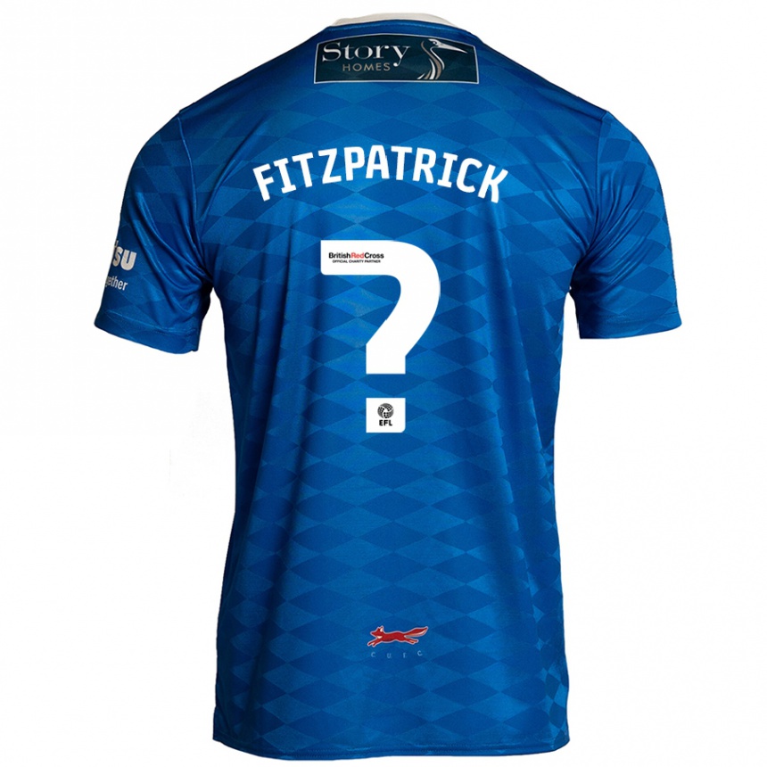 Kids Football Aran Fitzpatrick #0 Blue Home Jersey 2024/25 T-Shirt Australia