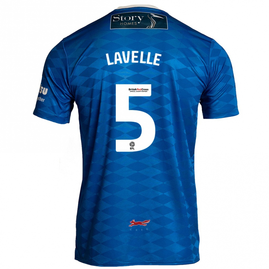 Kids Football Sam Lavelle #5 Blue Home Jersey 2024/25 T-Shirt Australia