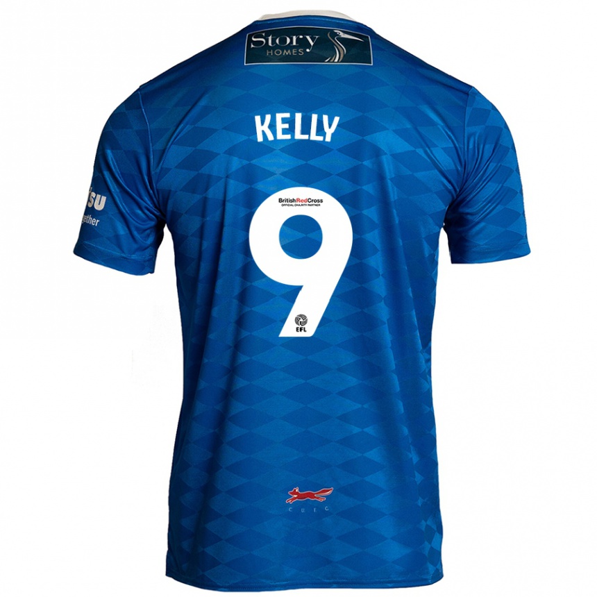 Kids Football Georgie Kelly #9 Blue Home Jersey 2024/25 T-Shirt Australia