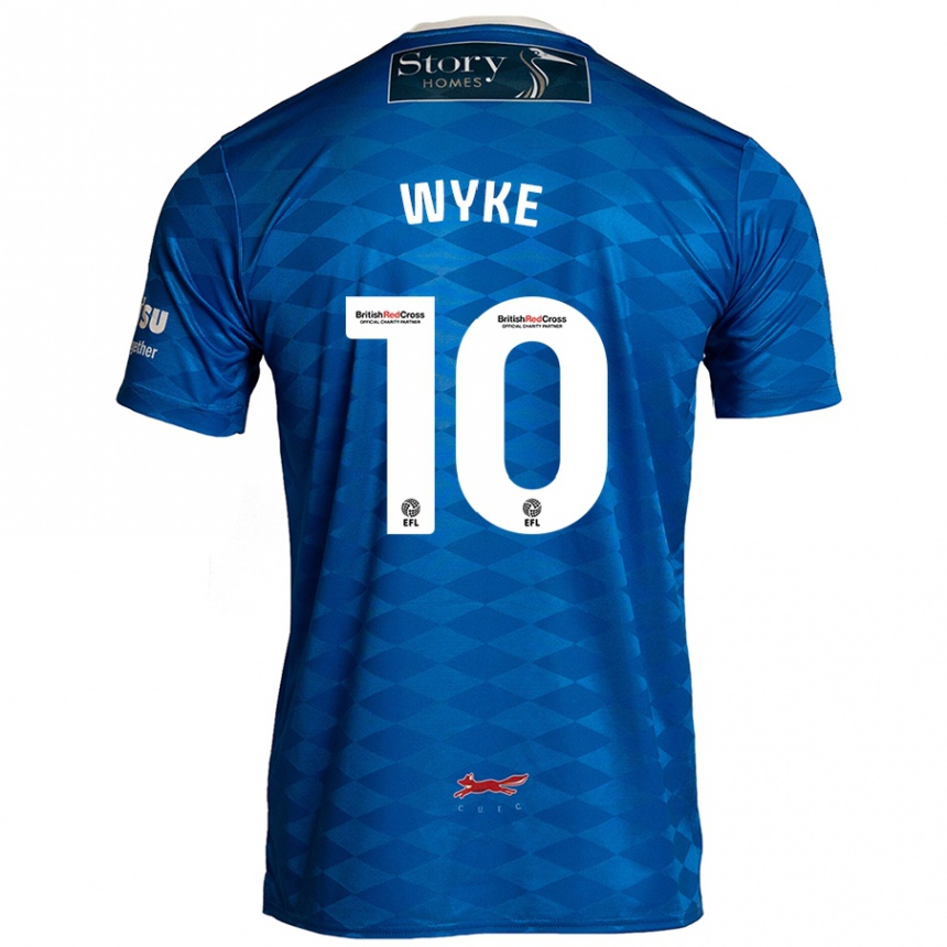 Kids Football Charlie Wyke #10 Blue Home Jersey 2024/25 T-Shirt Australia