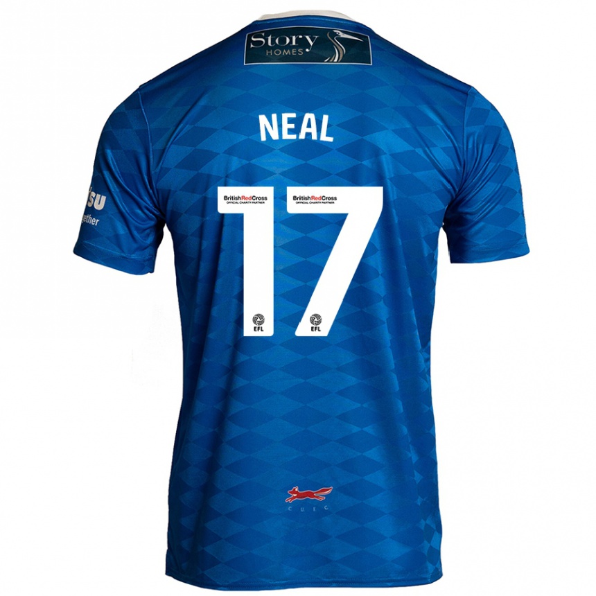 Kids Football Harrison Neal #17 Blue Home Jersey 2024/25 T-Shirt Australia