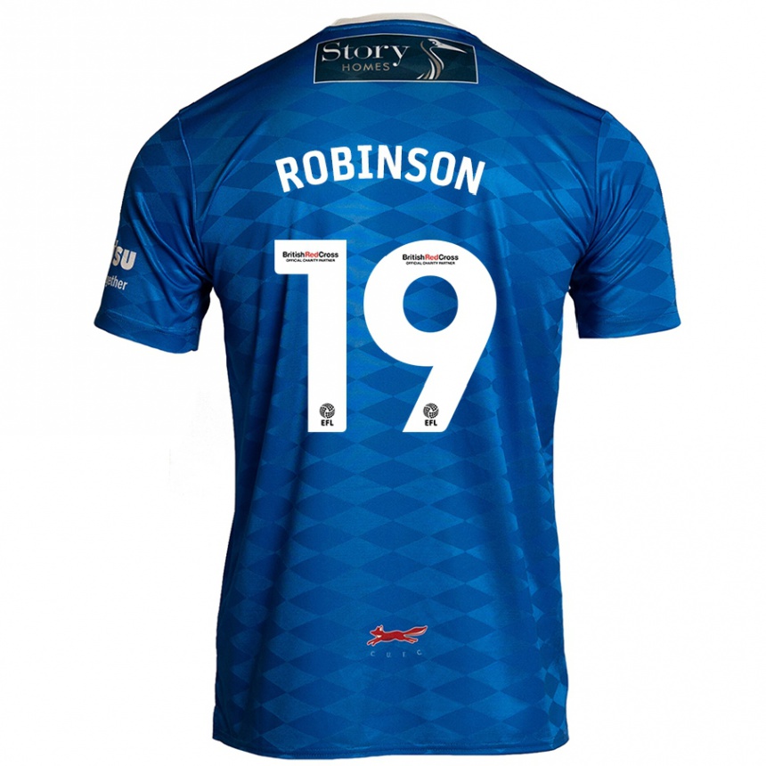 Kids Football Jack Robinson #19 Blue Home Jersey 2024/25 T-Shirt Australia