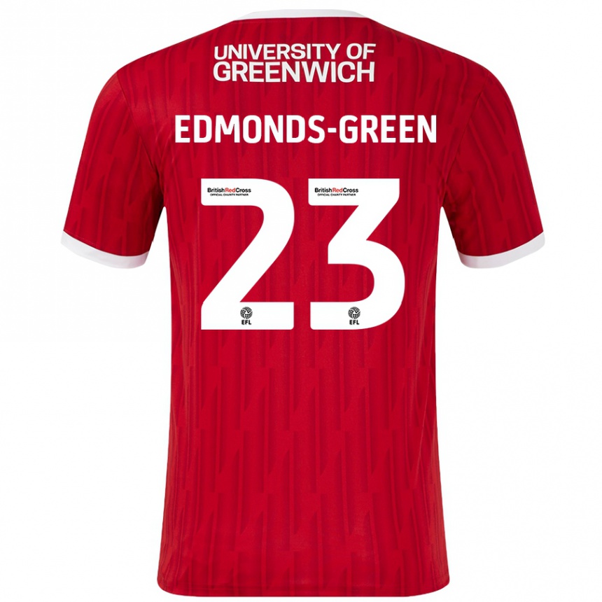 Kids Football Rarmani Edmonds-Green #23 Red White Home Jersey 2024/25 T-Shirt Australia