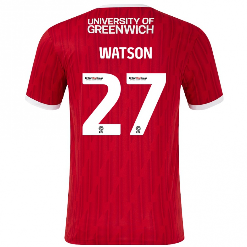 Kids Football Tennai Watson #27 Red White Home Jersey 2024/25 T-Shirt Australia