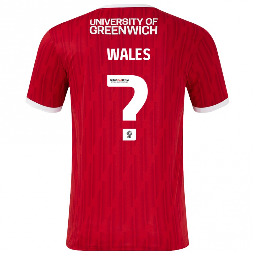 Kids Football Manu Wales #0 Red White Home Jersey 2024/25 T-Shirt Australia