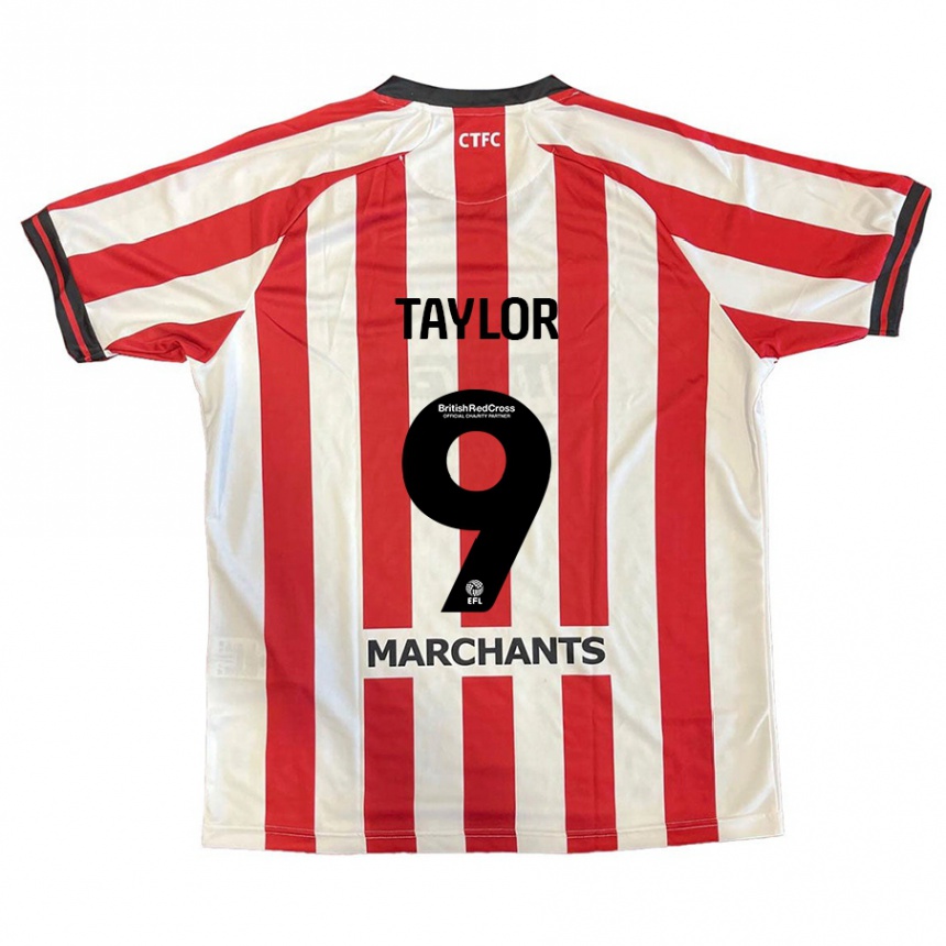 Kids Football Matty Taylor #9 Red White Home Jersey 2024/25 T-Shirt Australia