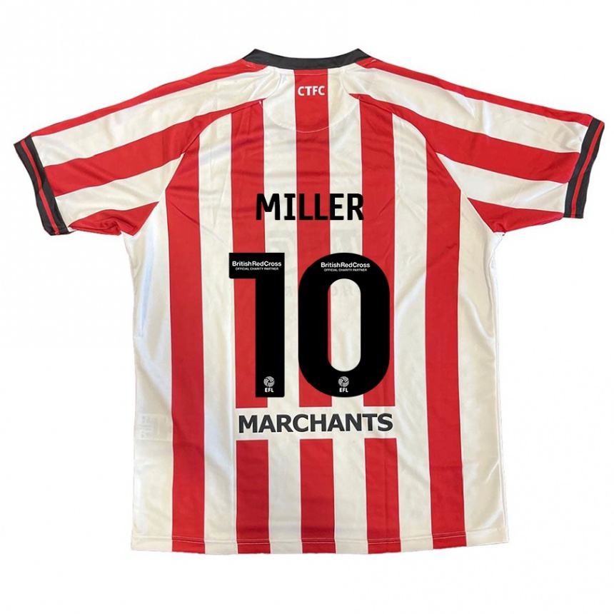 Kids Football George Miller #10 Red White Home Jersey 2024/25 T-Shirt Australia