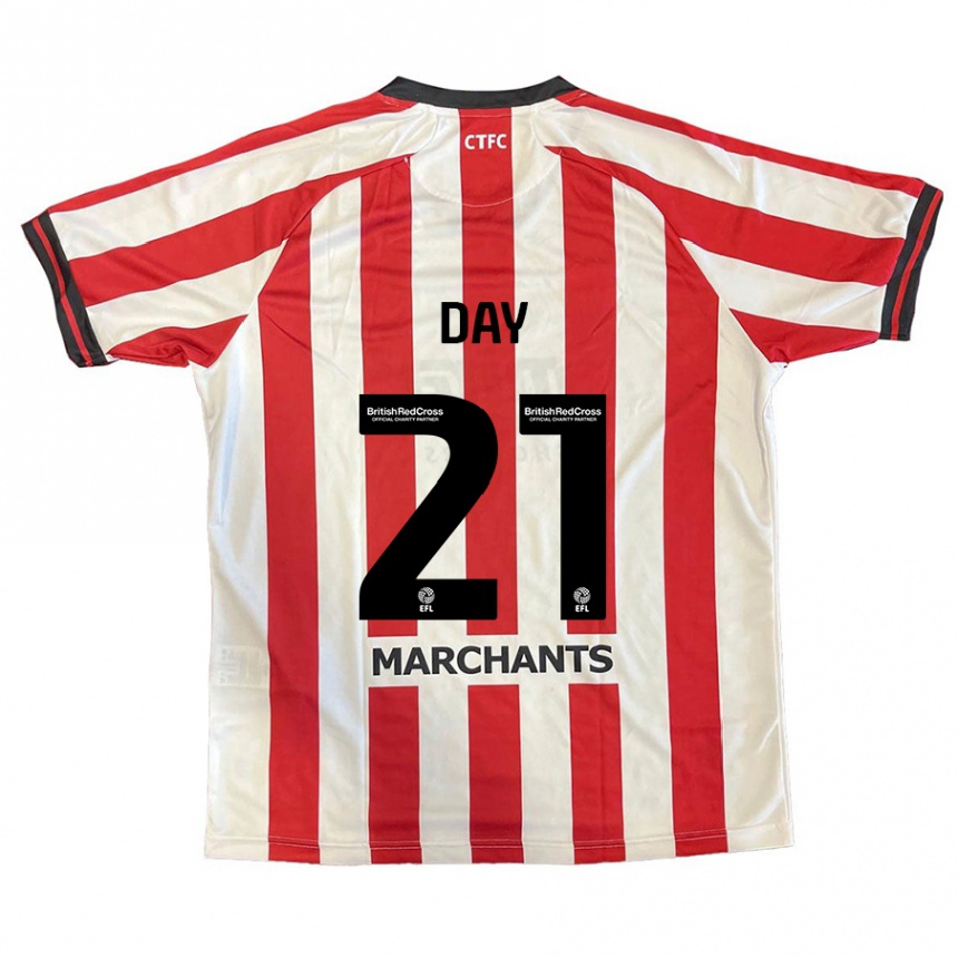 Kids Football Joe Day #21 Red White Home Jersey 2024/25 T-Shirt Australia