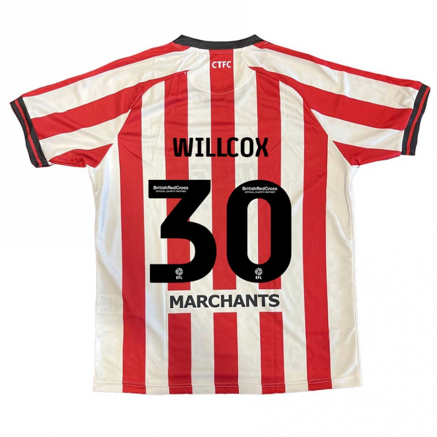 Kids Football Freddy Willcox #30 Red White Home Jersey 2024/25 T-Shirt Australia