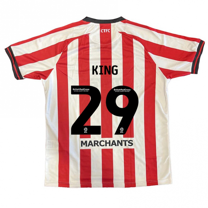 Kids Football Tom King #29 Red White Home Jersey 2024/25 T-Shirt Australia