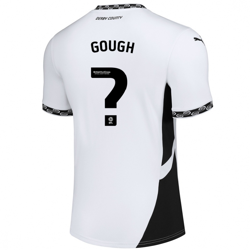 Kids Football Billy Gough #0 White Black Home Jersey 2024/25 T-Shirt Australia