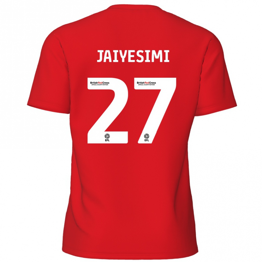 Kids Football Diallang Jaiyesimi #27 Red Home Jersey 2024/25 T-Shirt Australia