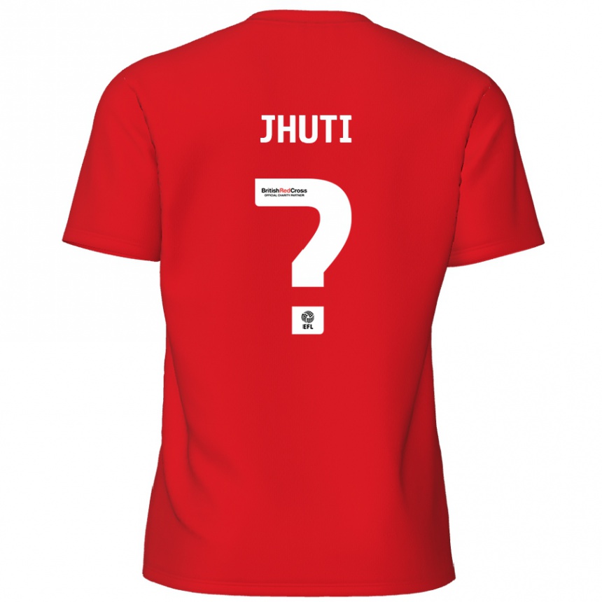 Kids Football Reece Jhuti #0 Red Home Jersey 2024/25 T-Shirt Australia