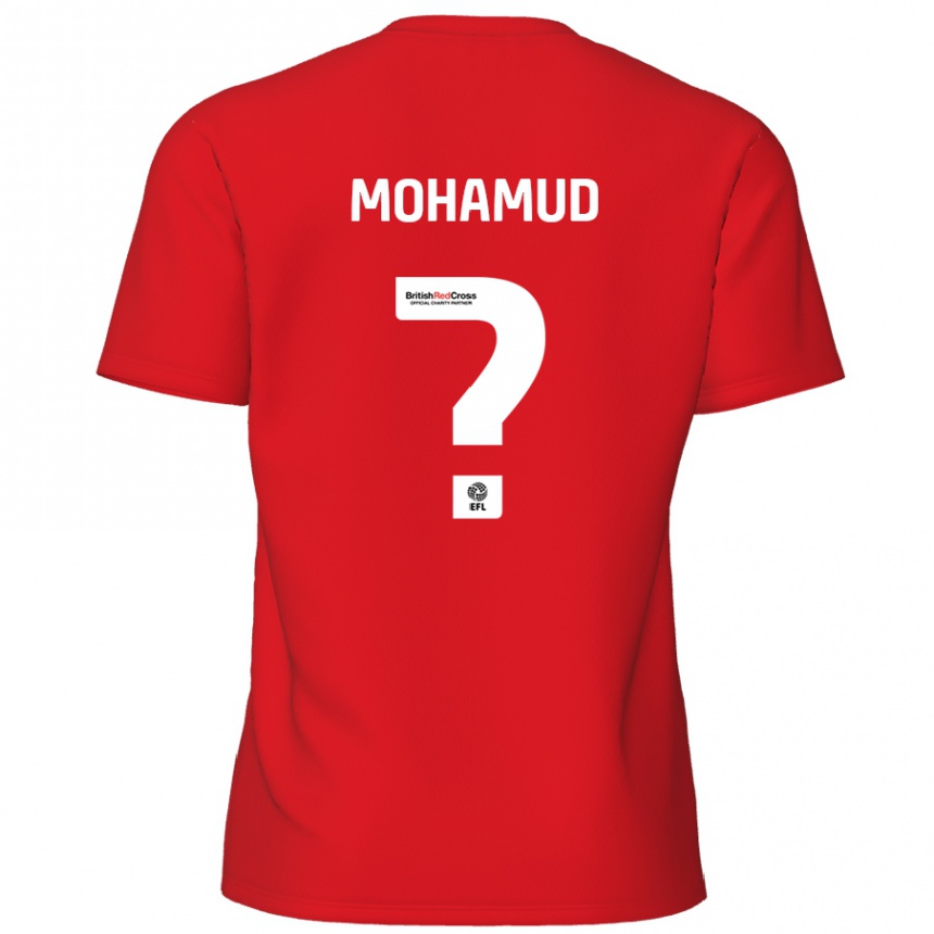 Kids Football Abdi Mohamud #0 Red Home Jersey 2024/25 T-Shirt Australia