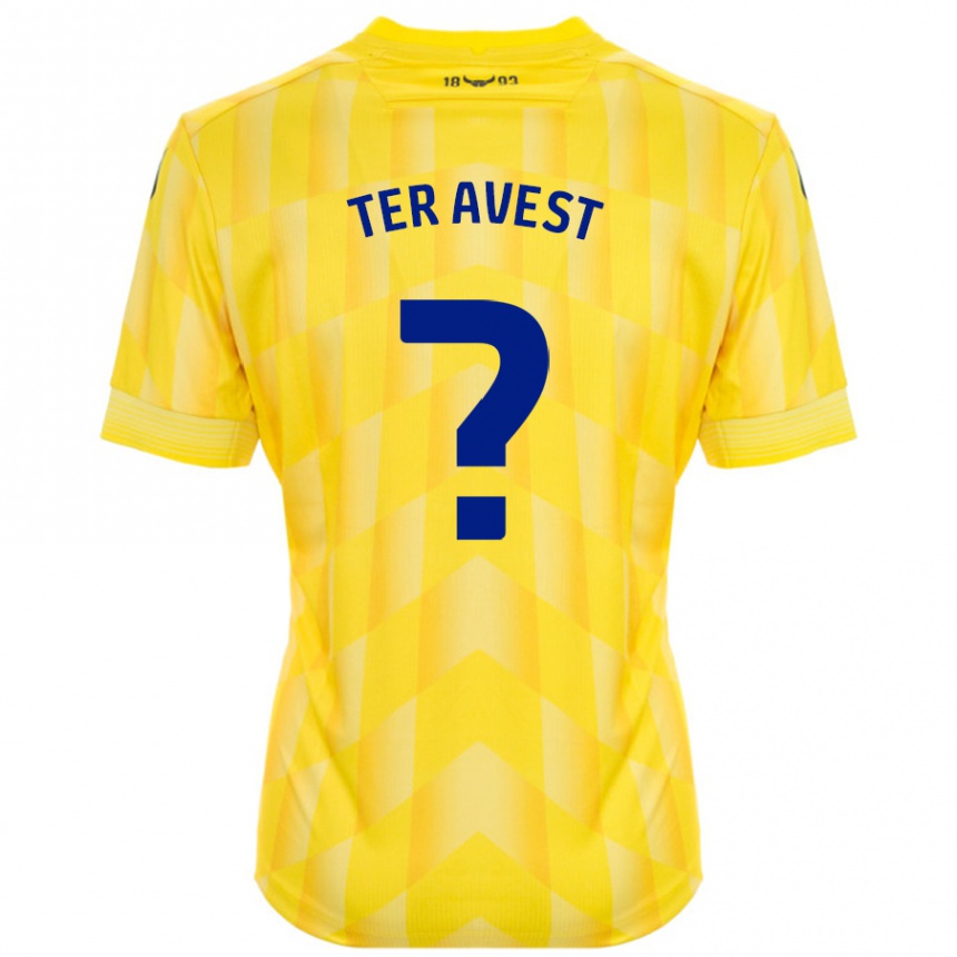 Kids Football Hidde Ter Avest #0 Yellow Home Jersey 2024/25 T-Shirt Australia