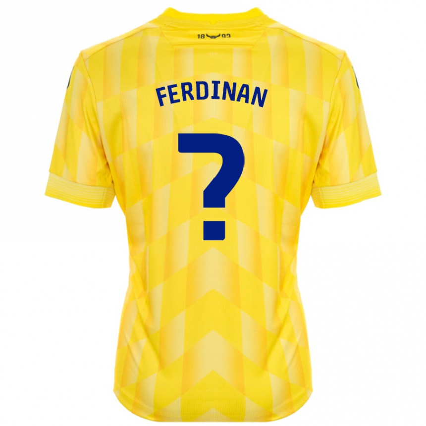 Kids Football Marselino Ferdinan #0 Yellow Home Jersey 2024/25 T-Shirt Australia