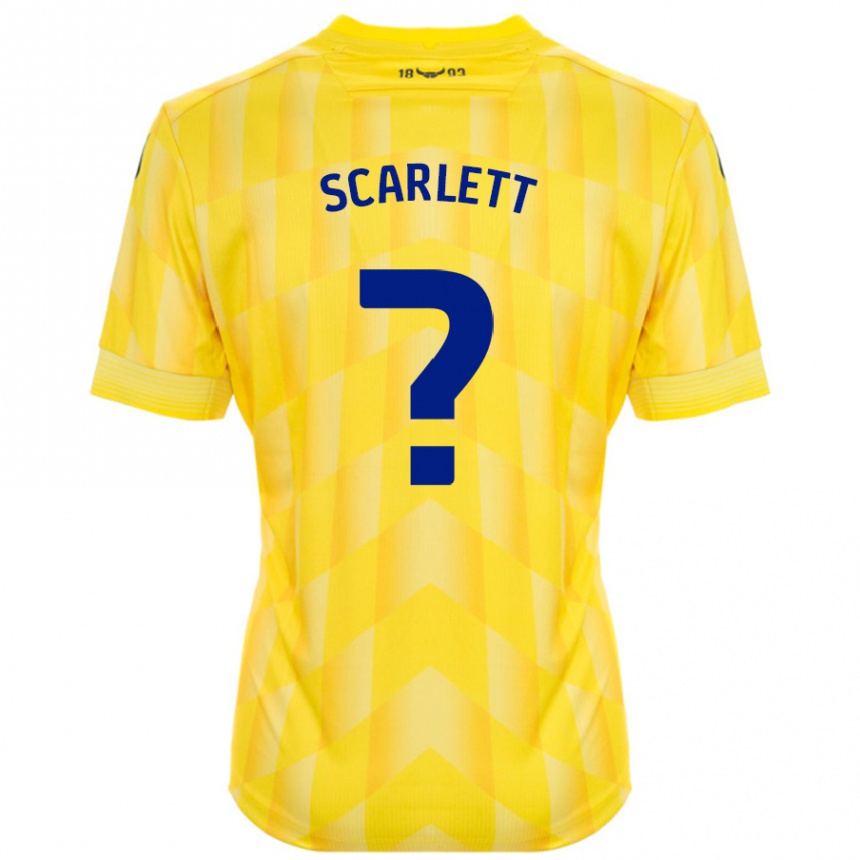 Kids Football Dane Scarlett #0 Yellow Home Jersey 2024/25 T-Shirt Australia