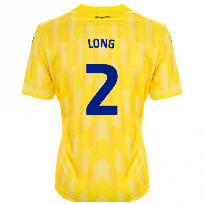 Kids Football Sam Long #2 Yellow Home Jersey 2024/25 T-Shirt Australia