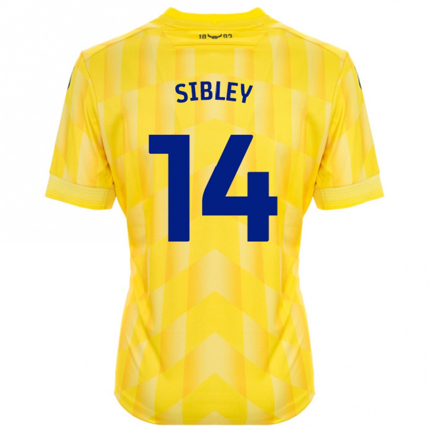 Kids Football Louie Sibley #14 Yellow Home Jersey 2024/25 T-Shirt Australia