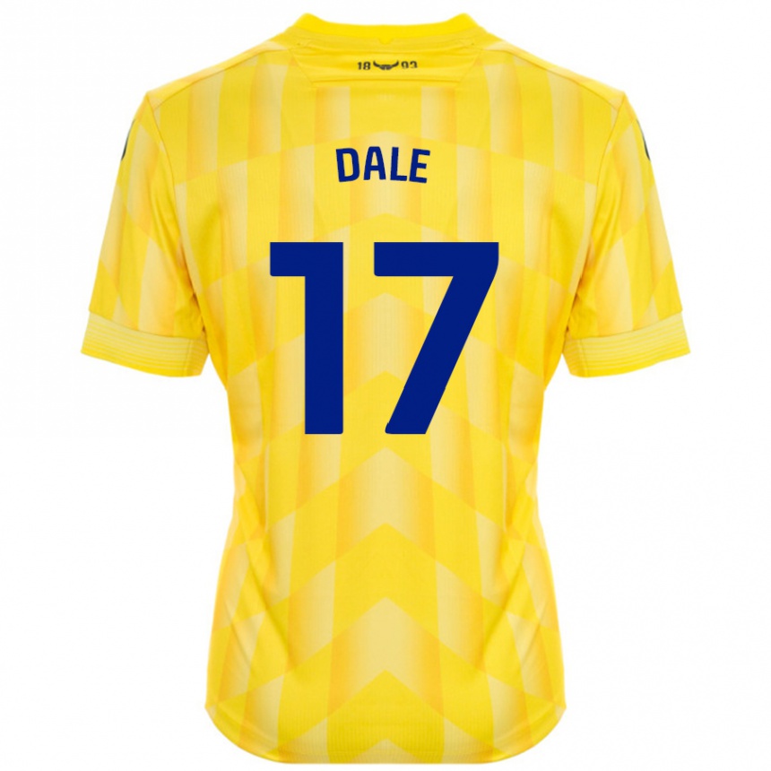 Kids Football Owen Dale #17 Yellow Home Jersey 2024/25 T-Shirt Australia