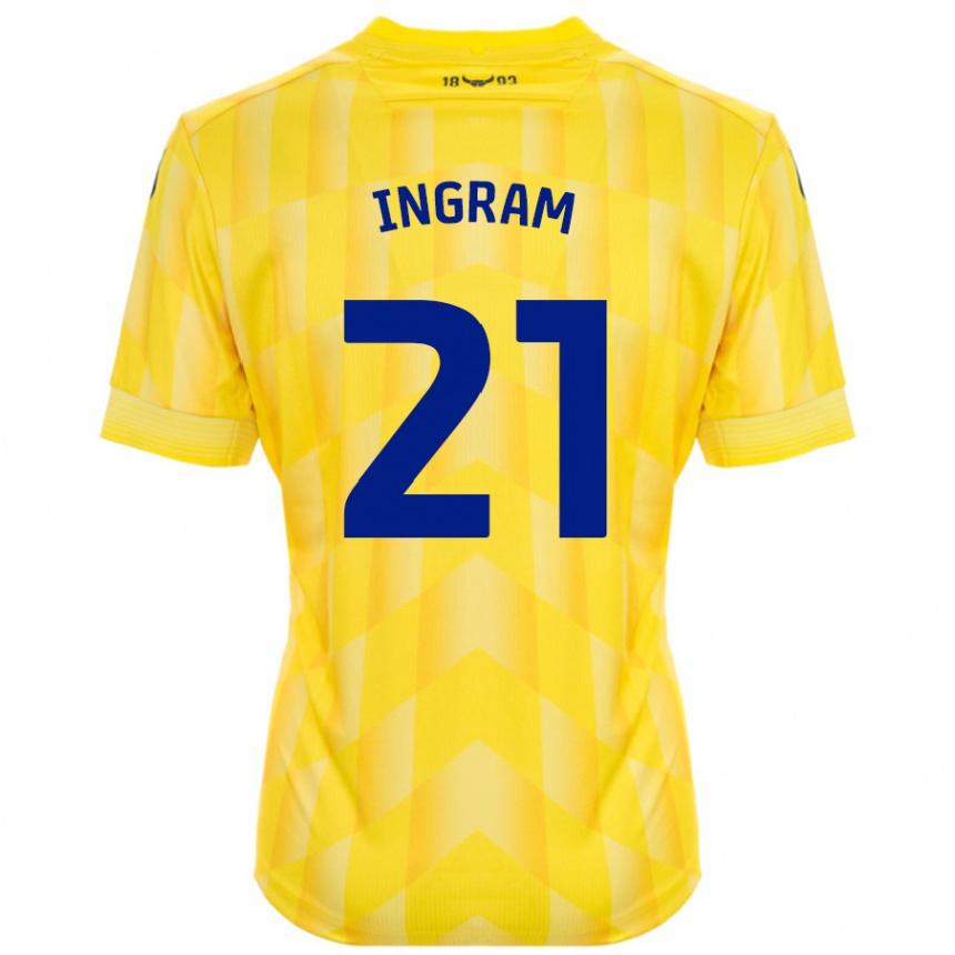 Kids Football Matt Ingram #21 Yellow Home Jersey 2024/25 T-Shirt Australia