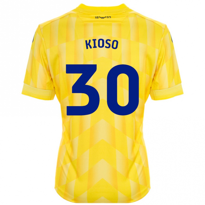 Kids Football Peter Kioso #30 Yellow Home Jersey 2024/25 T-Shirt Australia