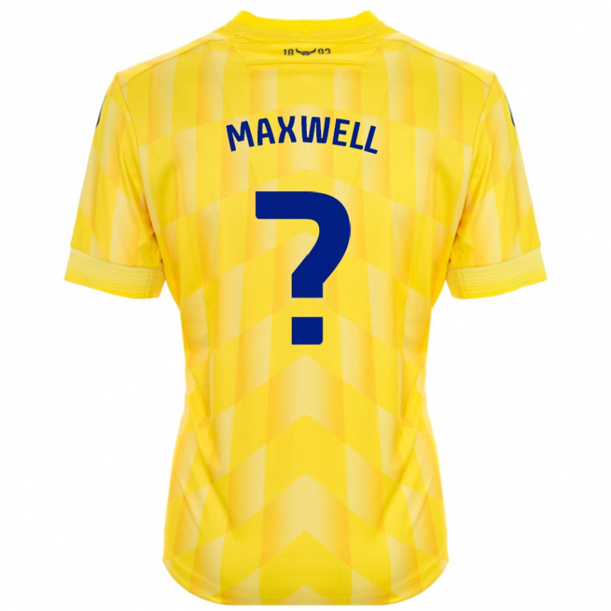 Kids Football Rashane Maxwell #0 Yellow Home Jersey 2024/25 T-Shirt Australia