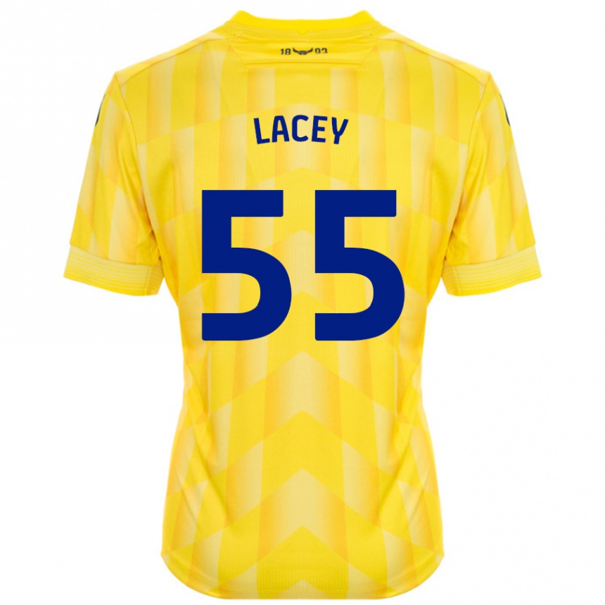 Kids Football Aaron Lacey #55 Yellow Home Jersey 2024/25 T-Shirt Australia