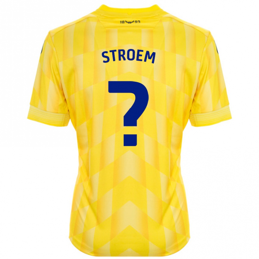 Kids Football Lena Stroem #0 Yellow Home Jersey 2024/25 T-Shirt Australia