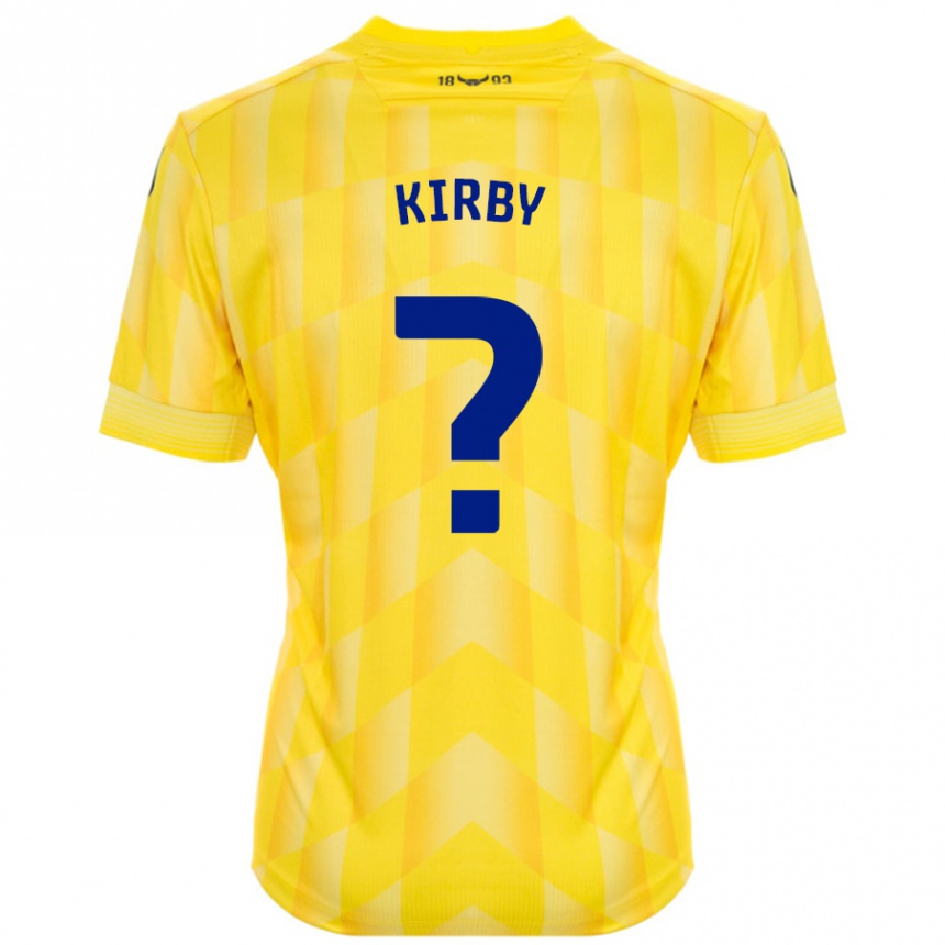 Kids Football Ellie Kirby #0 Yellow Home Jersey 2024/25 T-Shirt Australia