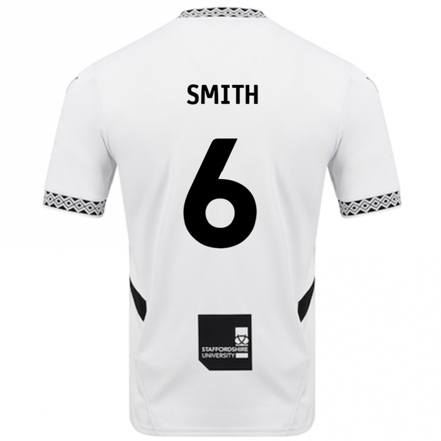 Kids Football Nathan Smith #6 White Home Jersey 2024/25 T-Shirt Australia