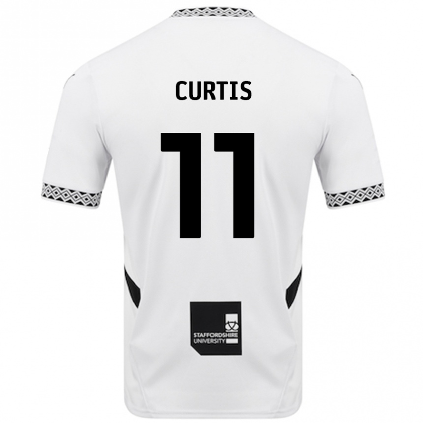 Kids Football Ronan Curtis #11 White Home Jersey 2024/25 T-Shirt Australia