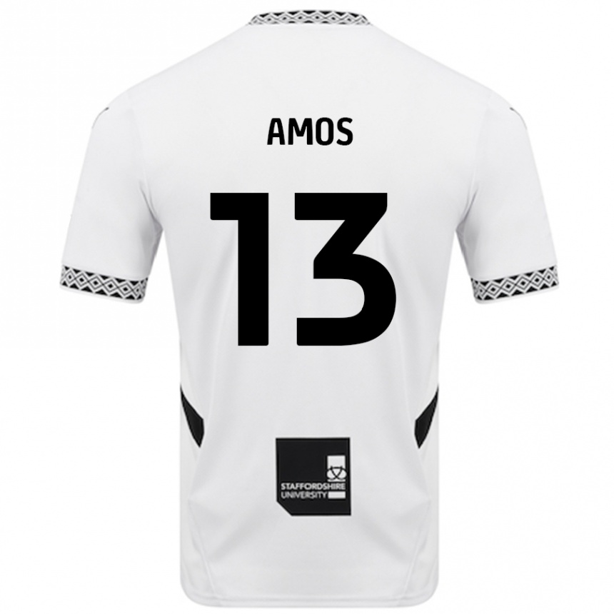 Kids Football Ben Amos #13 White Home Jersey 2024/25 T-Shirt Australia