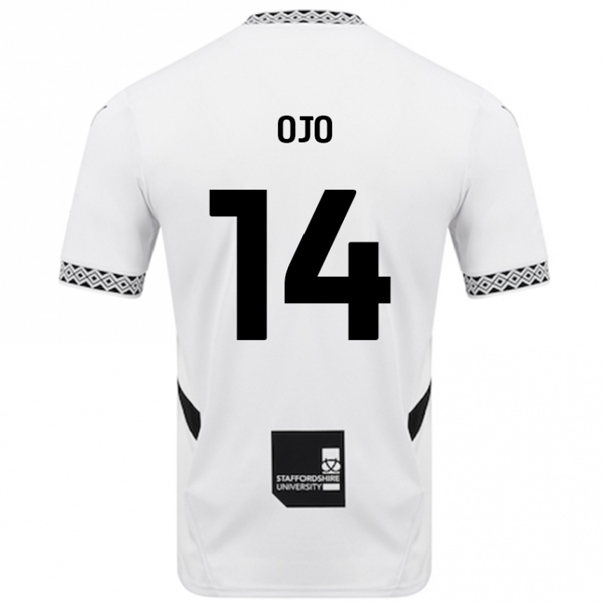 Kids Football Funso Ojo #14 White Home Jersey 2024/25 T-Shirt Australia