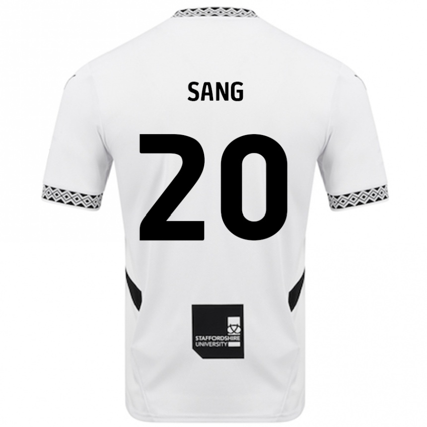 Kids Football Tom Sang #20 White Home Jersey 2024/25 T-Shirt Australia