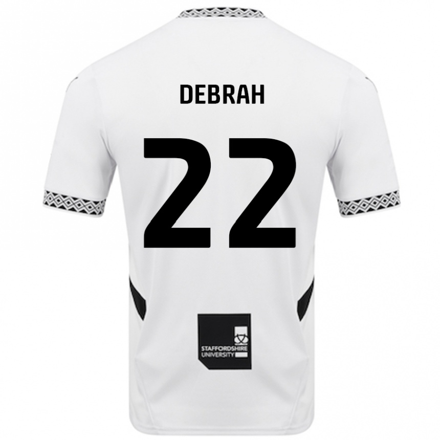 Kids Football Jesse Debrah #22 White Home Jersey 2024/25 T-Shirt Australia