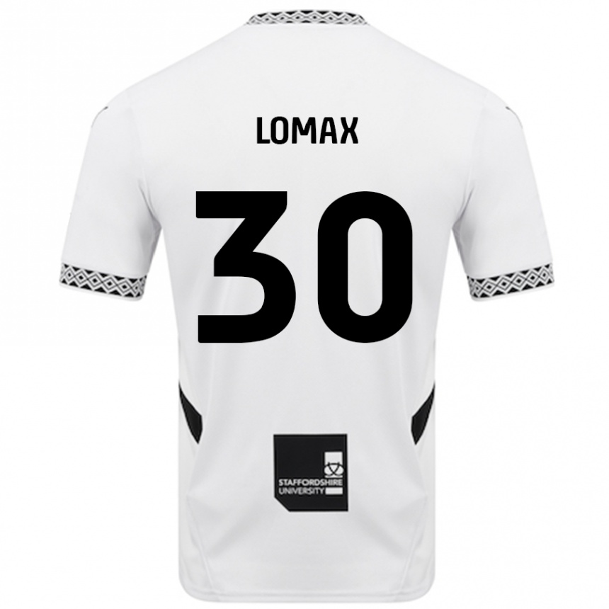 Kids Football Ben Lomax #30 White Home Jersey 2024/25 T-Shirt Australia