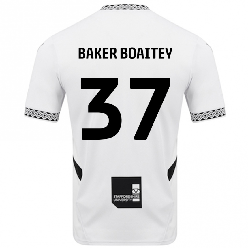 Kids Football Benicio Baker-Boaitey #37 White Home Jersey 2024/25 T-Shirt Australia