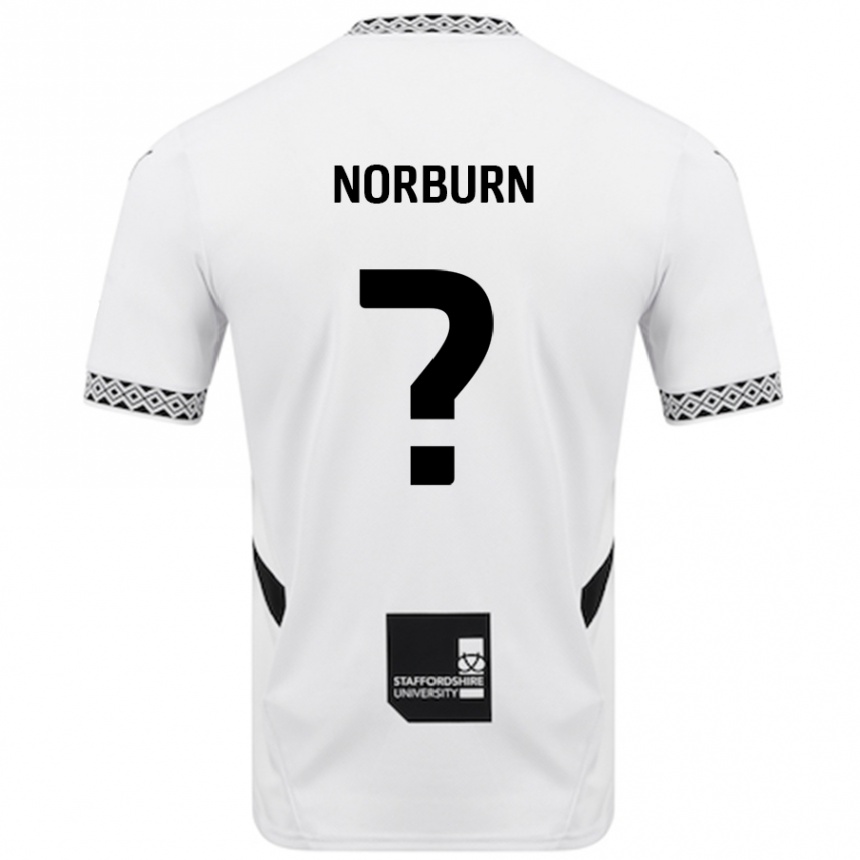 Kids Football Dylan Norburn #0 White Home Jersey 2024/25 T-Shirt Australia