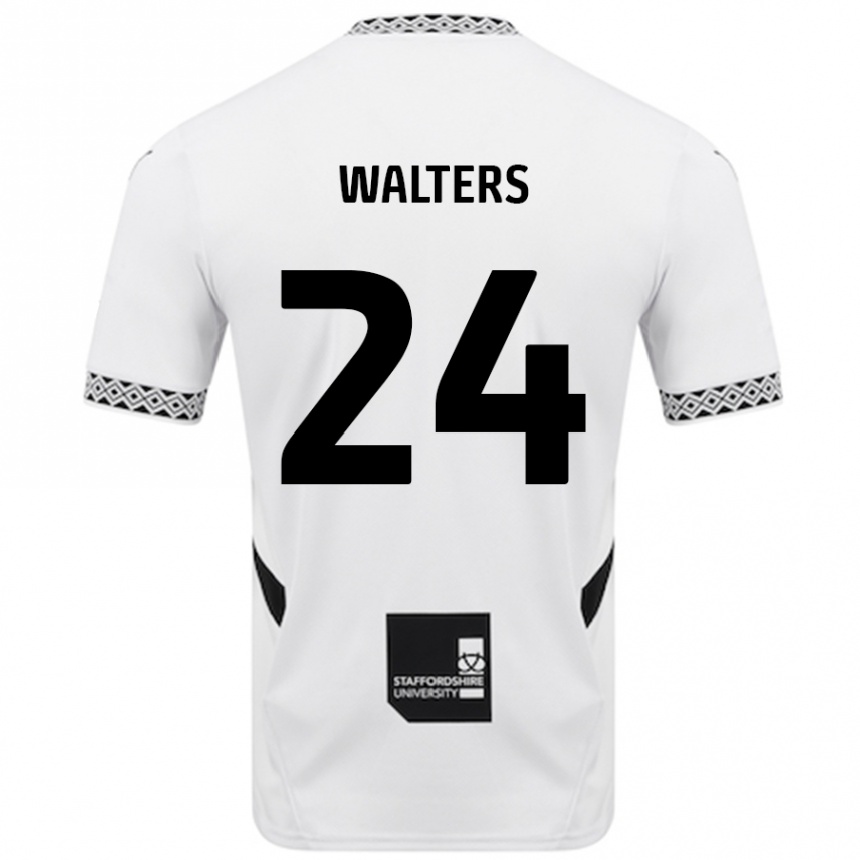 Kids Football Rhys Walters #24 White Home Jersey 2024/25 T-Shirt Australia