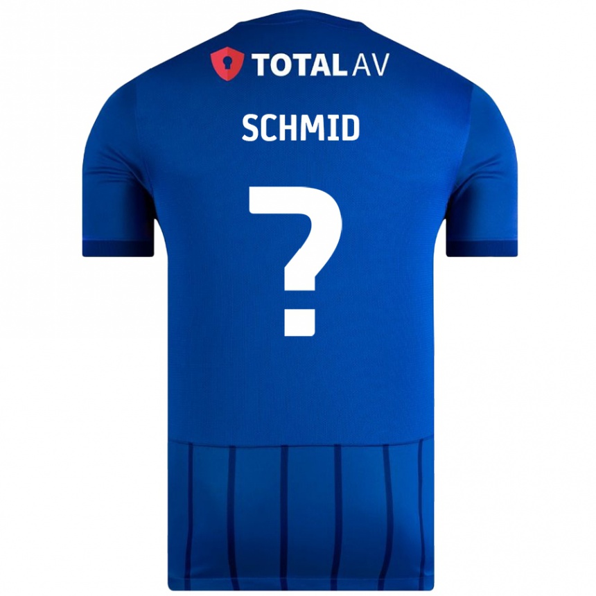 Kids Football Nicolas Schmid #0 Blue Home Jersey 2024/25 T-Shirt Australia