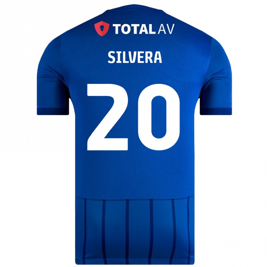 Kids Football Sam Silvera #20 Blue Home Jersey 2024/25 T-Shirt Australia