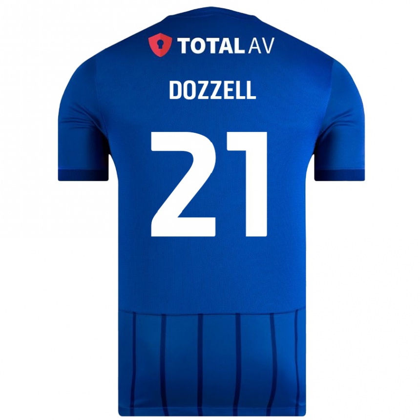 Kids Football Andre Dozzell #21 Blue Home Jersey 2024/25 T-Shirt Australia