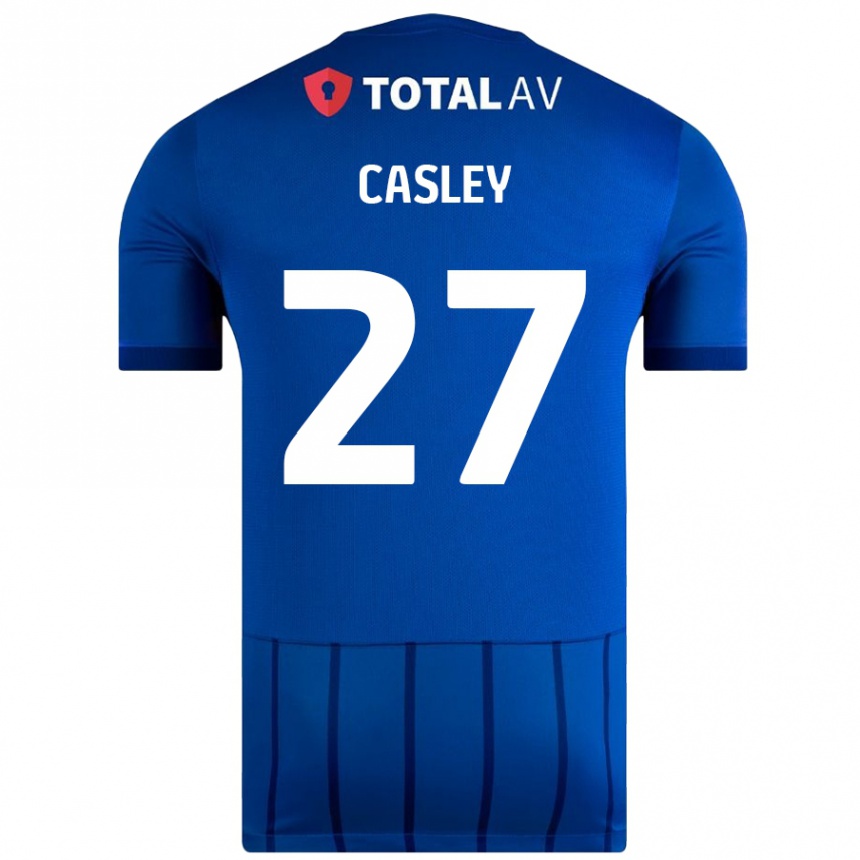 Kids Football Riva Casley #27 Blue Home Jersey 2024/25 T-Shirt Australia