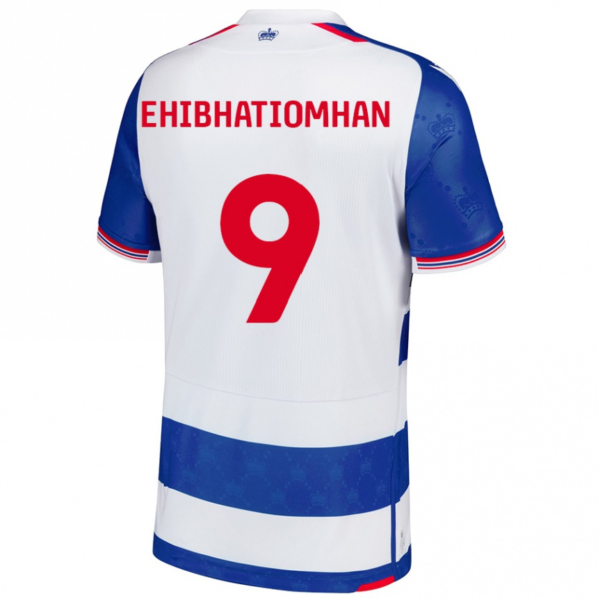 Kids Football Kelvin Ehibhatiomhan #9 Blue White Home Jersey 2024/25 T-Shirt Australia