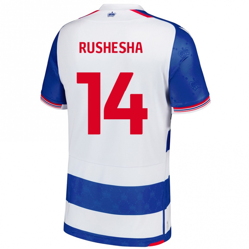 Kids Football Tivonge Rushesha #14 Blue White Home Jersey 2024/25 T-Shirt Australia