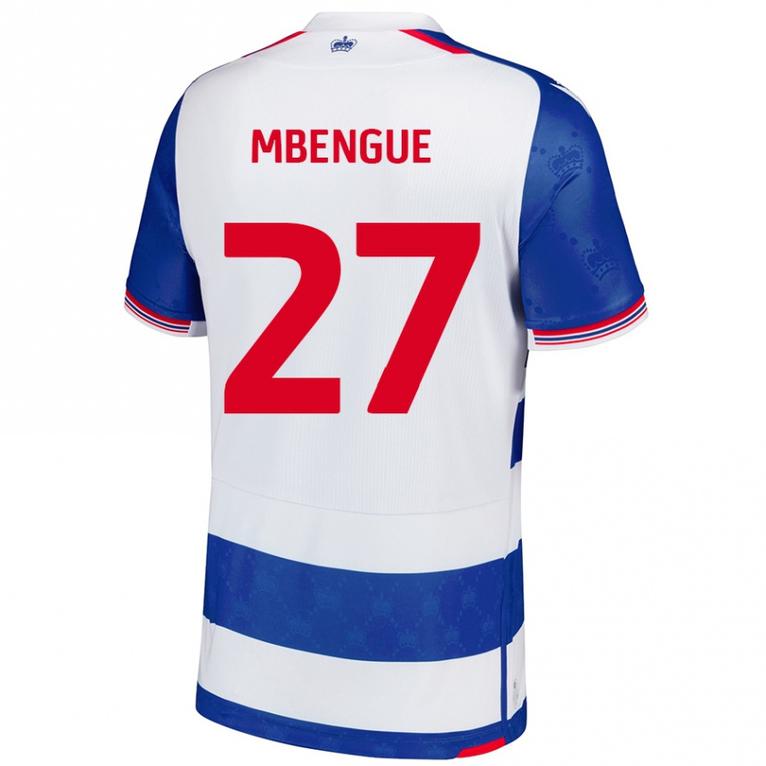 Kids Football Amadou Salif Mbengue #27 Blue White Home Jersey 2024/25 T-Shirt Australia