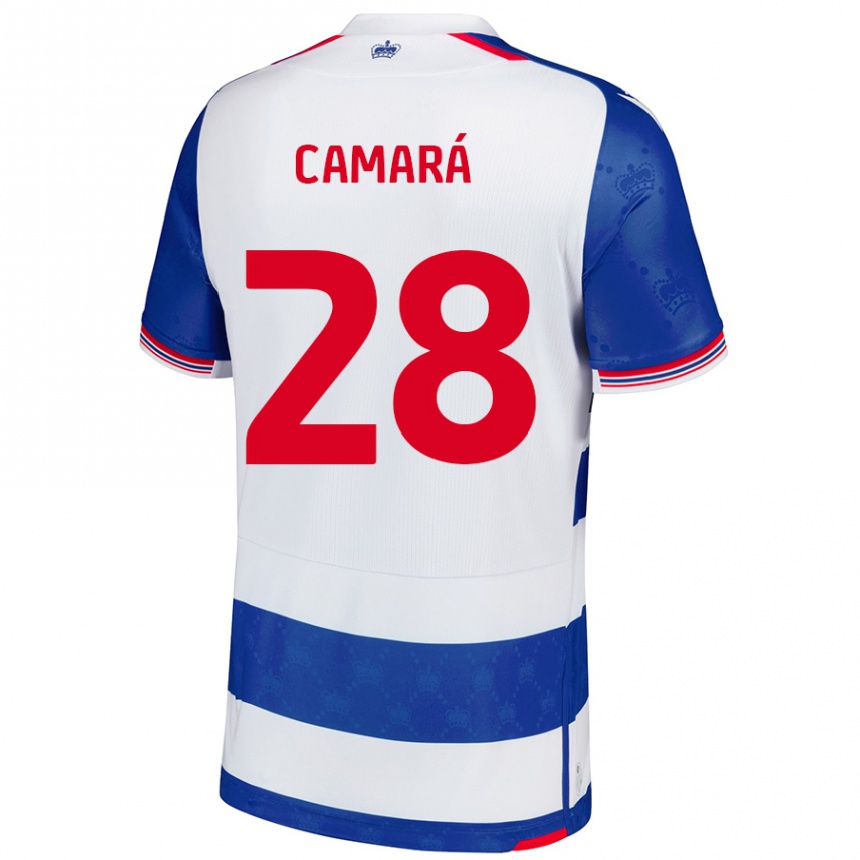 Kids Football Mamadi Camará #28 Blue White Home Jersey 2024/25 T-Shirt Australia