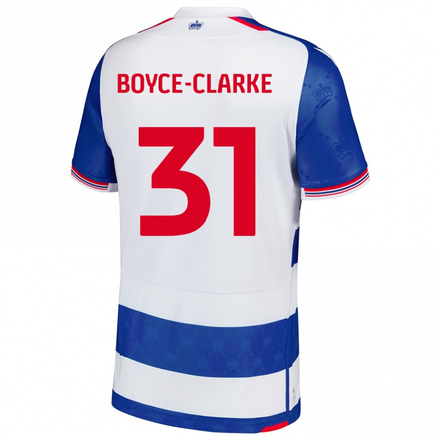 Kids Football Coniah Boyce-Clarke #31 Blue White Home Jersey 2024/25 T-Shirt Australia